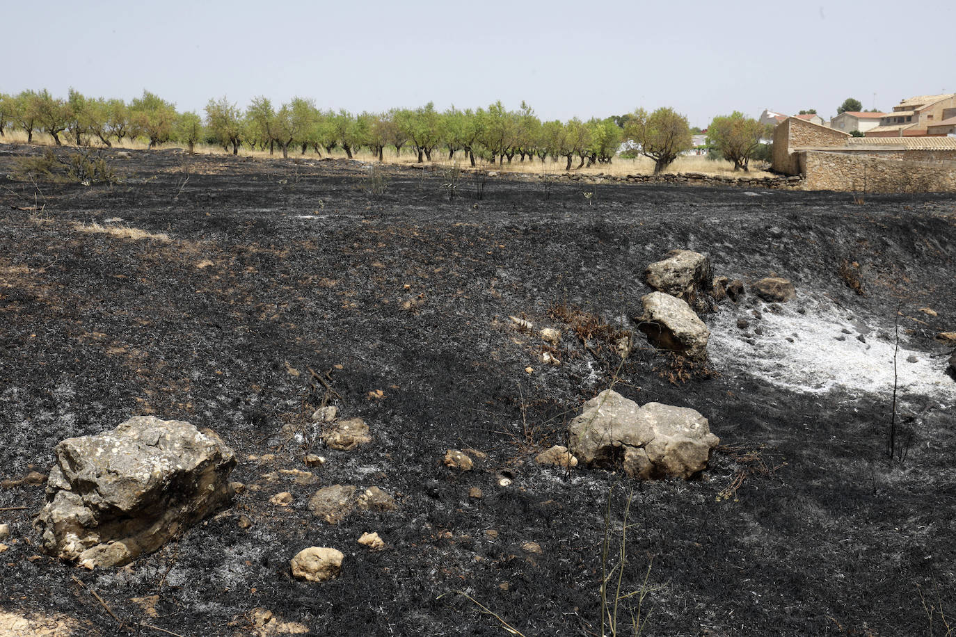 Fotos: Los efectos del incendio de Venta del Moro