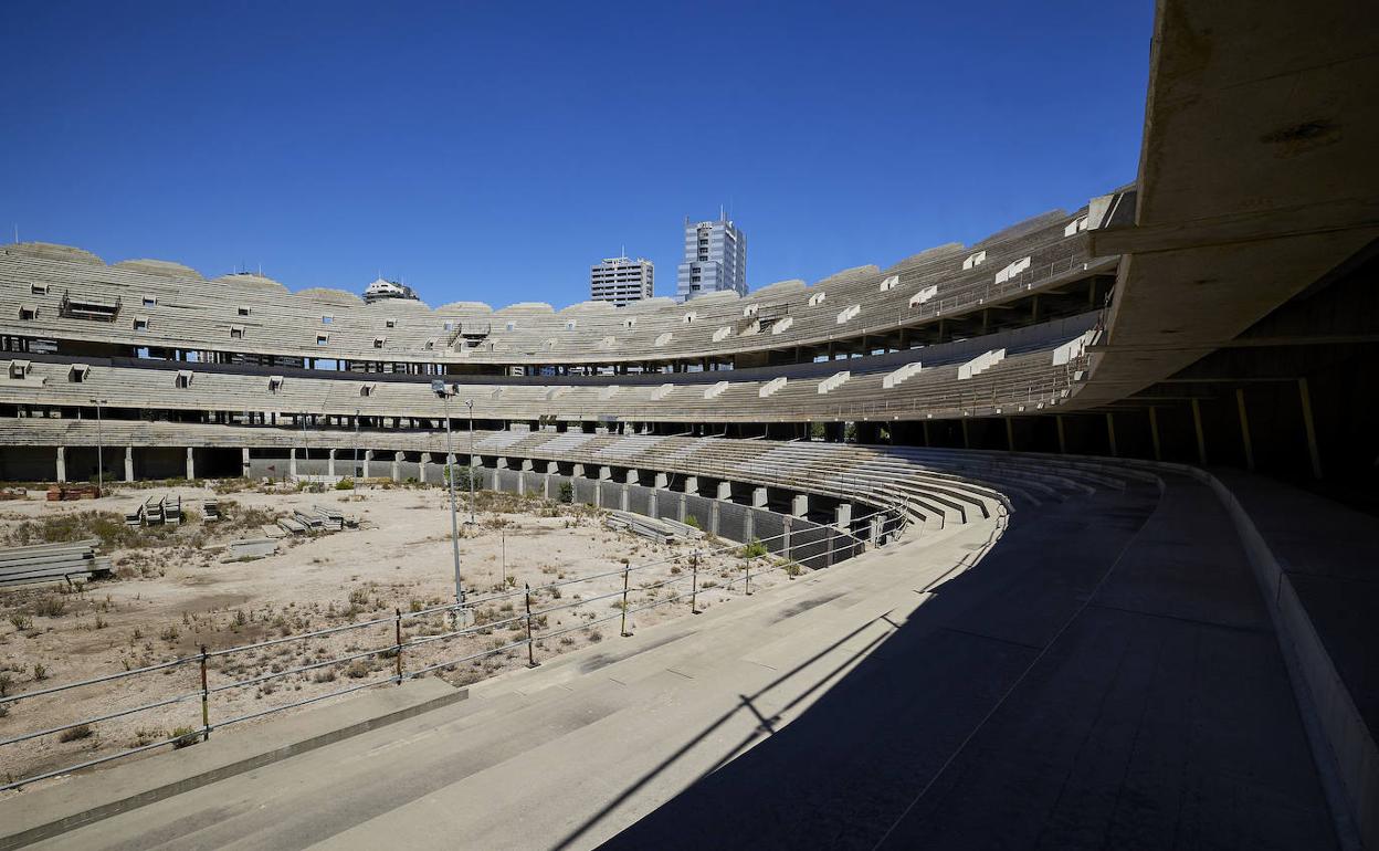 El interior del nuevo Mestalla. 