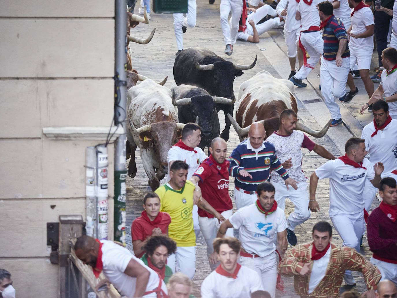 Fotos: Las fotos más espectaculares del tercer encierro de los Sanfermines 2022