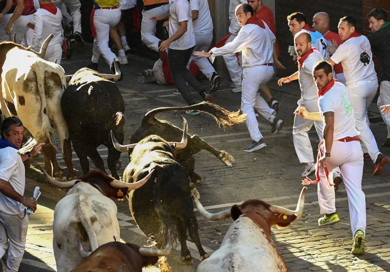 Fotos: Así ha sido el séptimo encierro de San Fermín