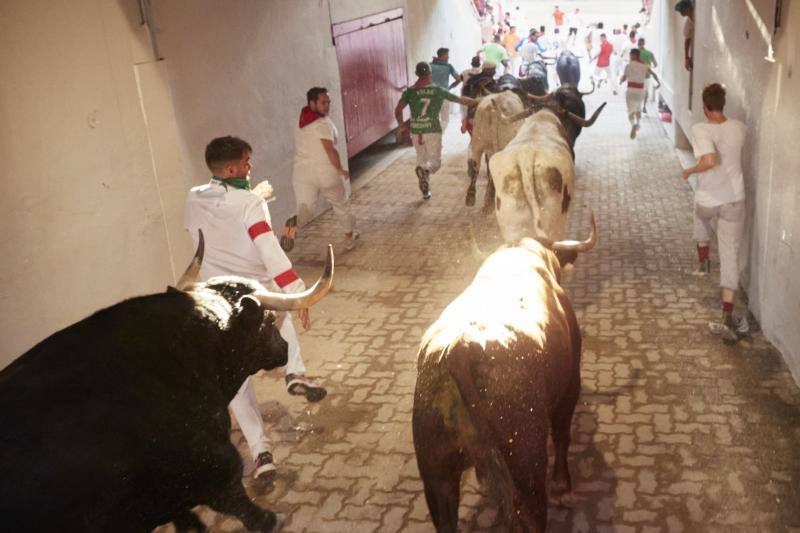 Fotos: Así ha sido el séptimo encierro de San Fermín