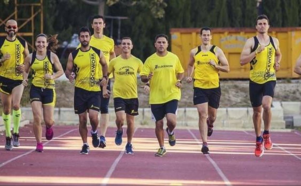 Miembros del club de running Clockwork. 