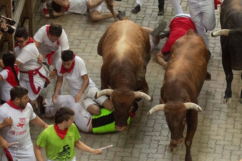 Fotos: Las mejores imágenes del encierro final de los Sanfermines