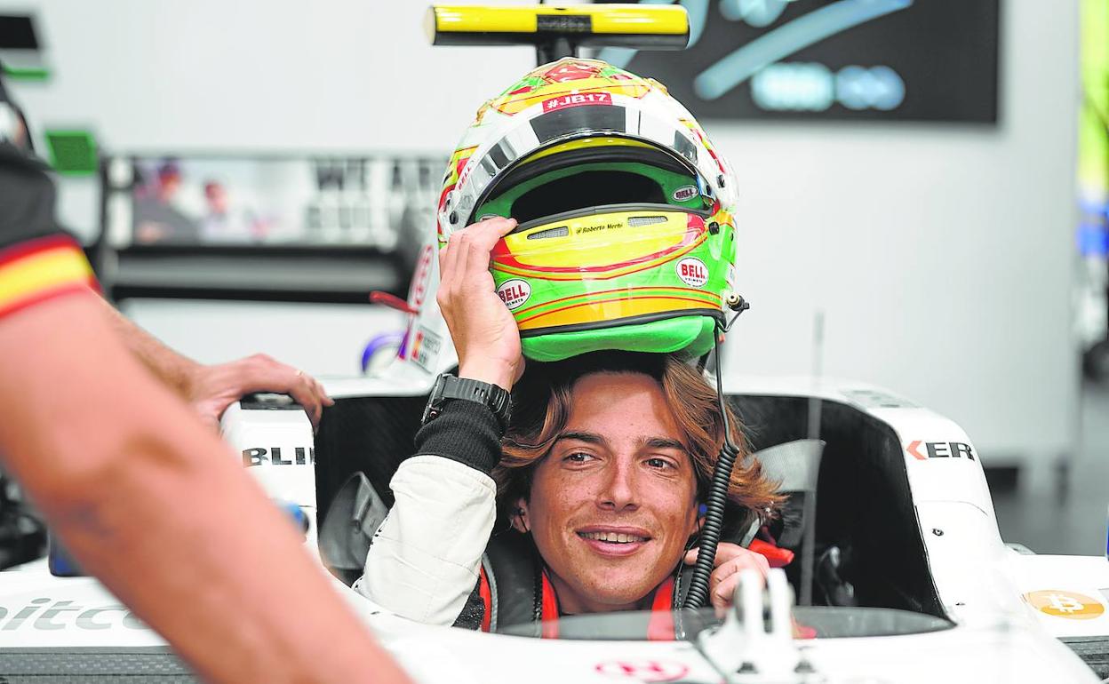 Merhi, en el coche del Campos Racing durante el GP de Austria. 