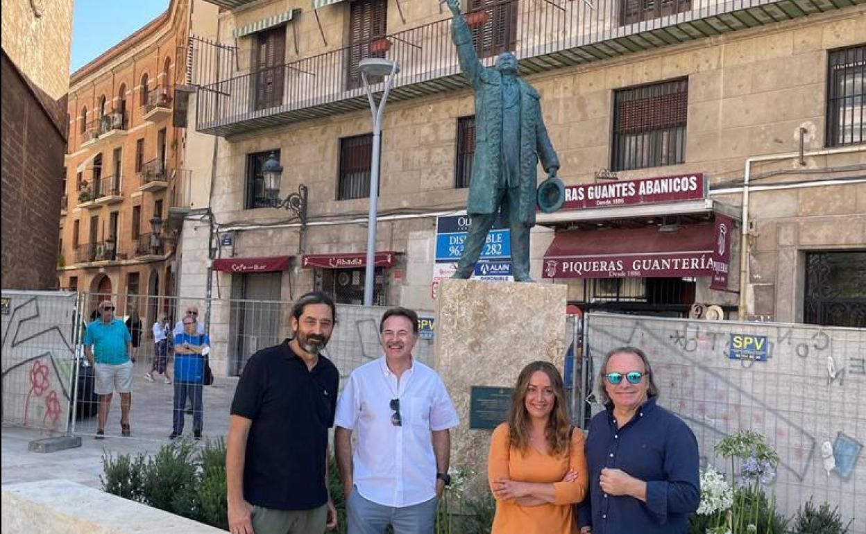 Plaza de la Reina, Valencia | La nueva escultura de la plaza de la Reina: Gustavino, el «arquitecto de Nueva York»