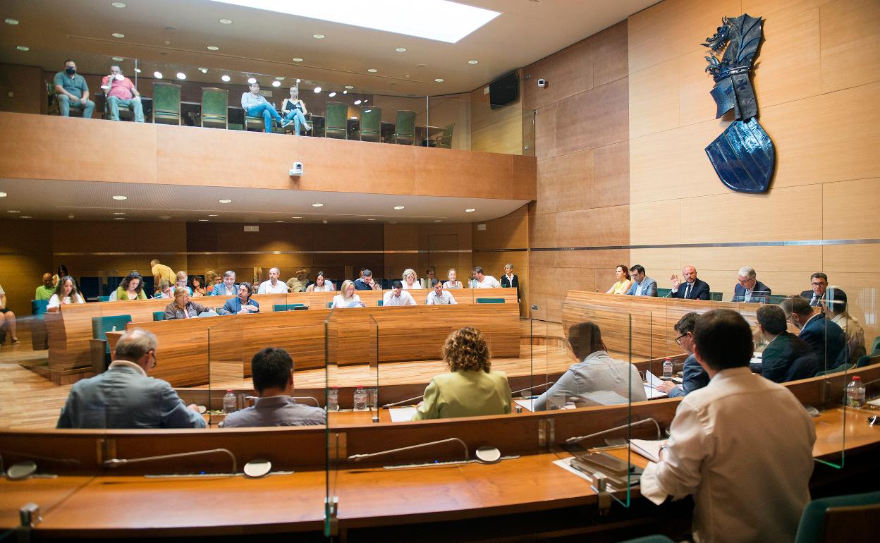 Sesión de la Diputación de Valencia. 