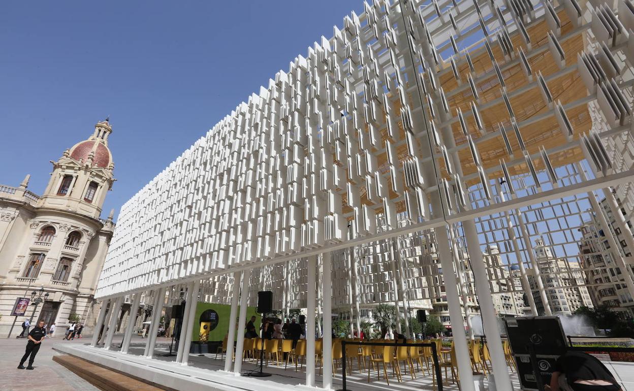 El Ágora del Diseño en la plaza del Ayuntamiento. 