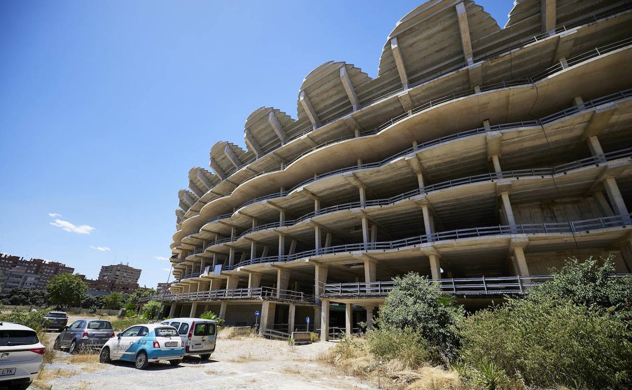 Estado actual de las obras del nuevo estadio del Valencia. 