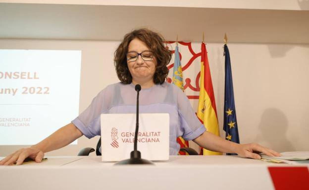 La exvicepresidenta de la Generalitat, Mónica Oltra