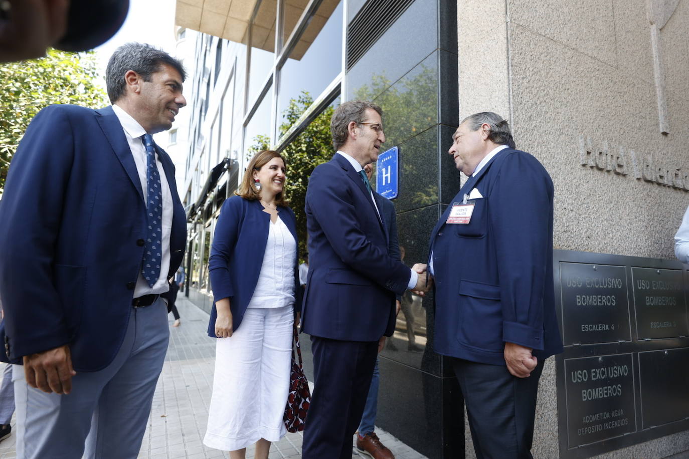 El líder del PP visita Valencia con una cargada agenda de actos de apoyo a Carlos Mazón