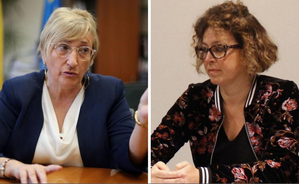 Ana Barceló y Josefina Bueno. 