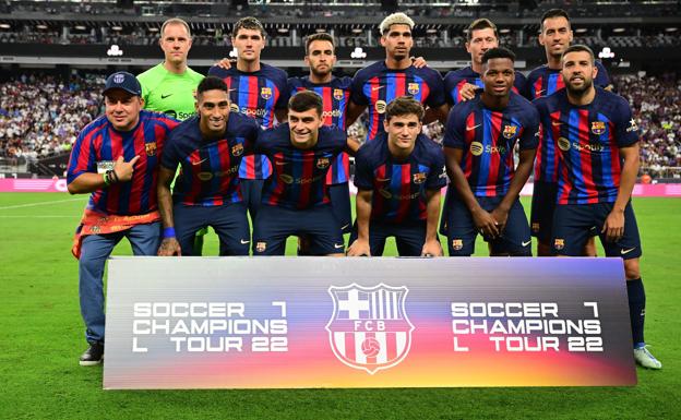 Alineación del FC Barcelona. 