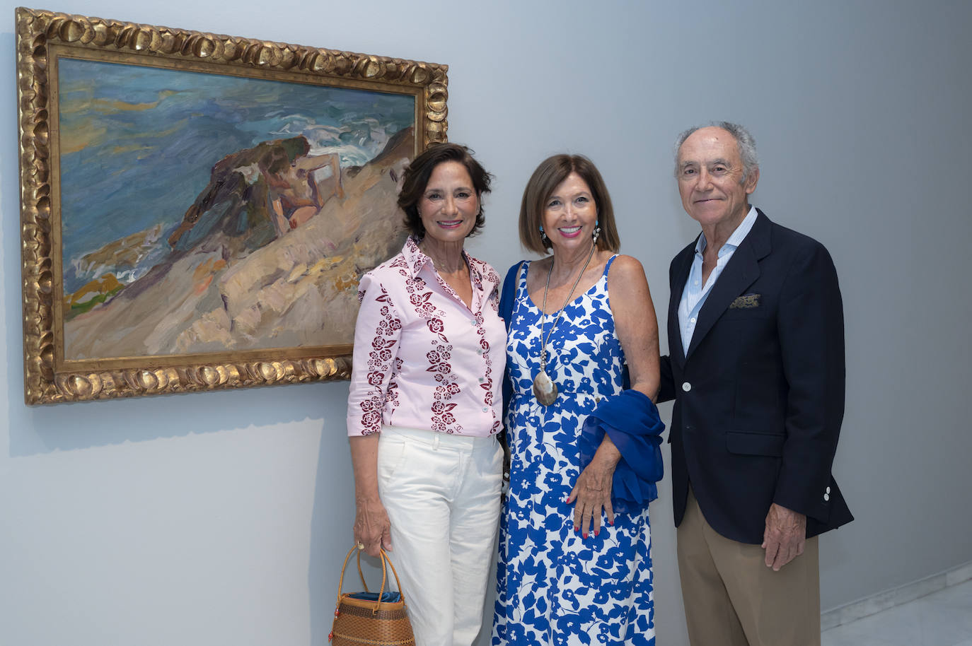 Pepa Martínez y Ramón Serna en la inauguración de la exposición de Sorolla en la Fundación Bancaja.