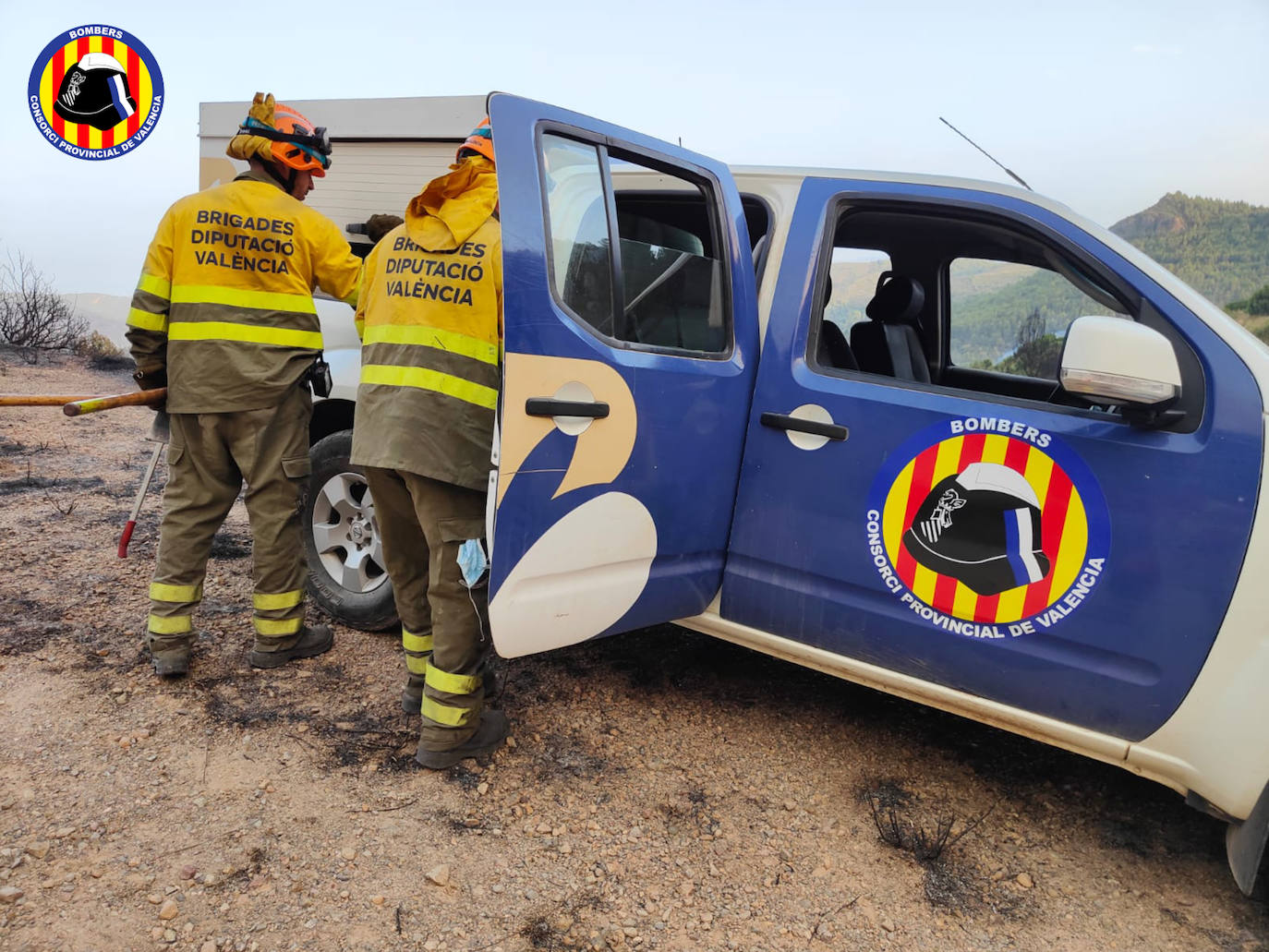 Fotos: Incendio forestal en Calles