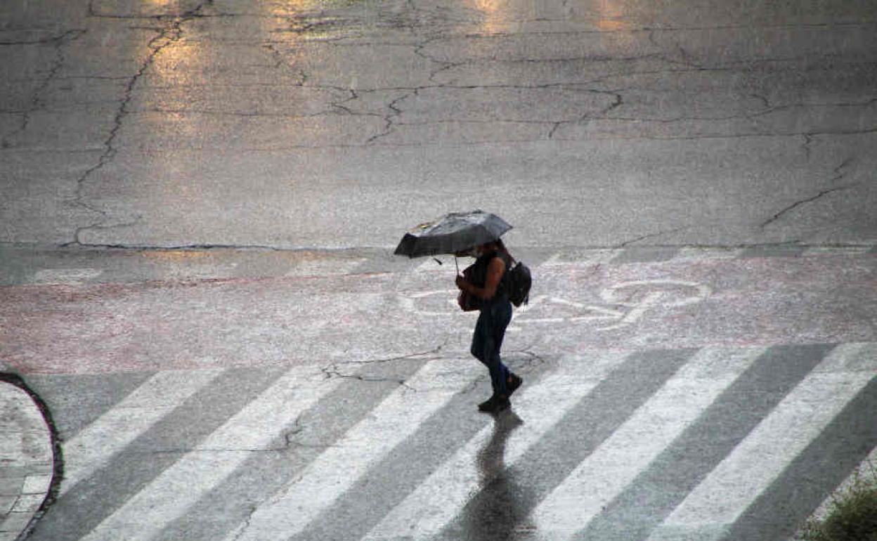 Lluvias en la ciudad de Valencia.