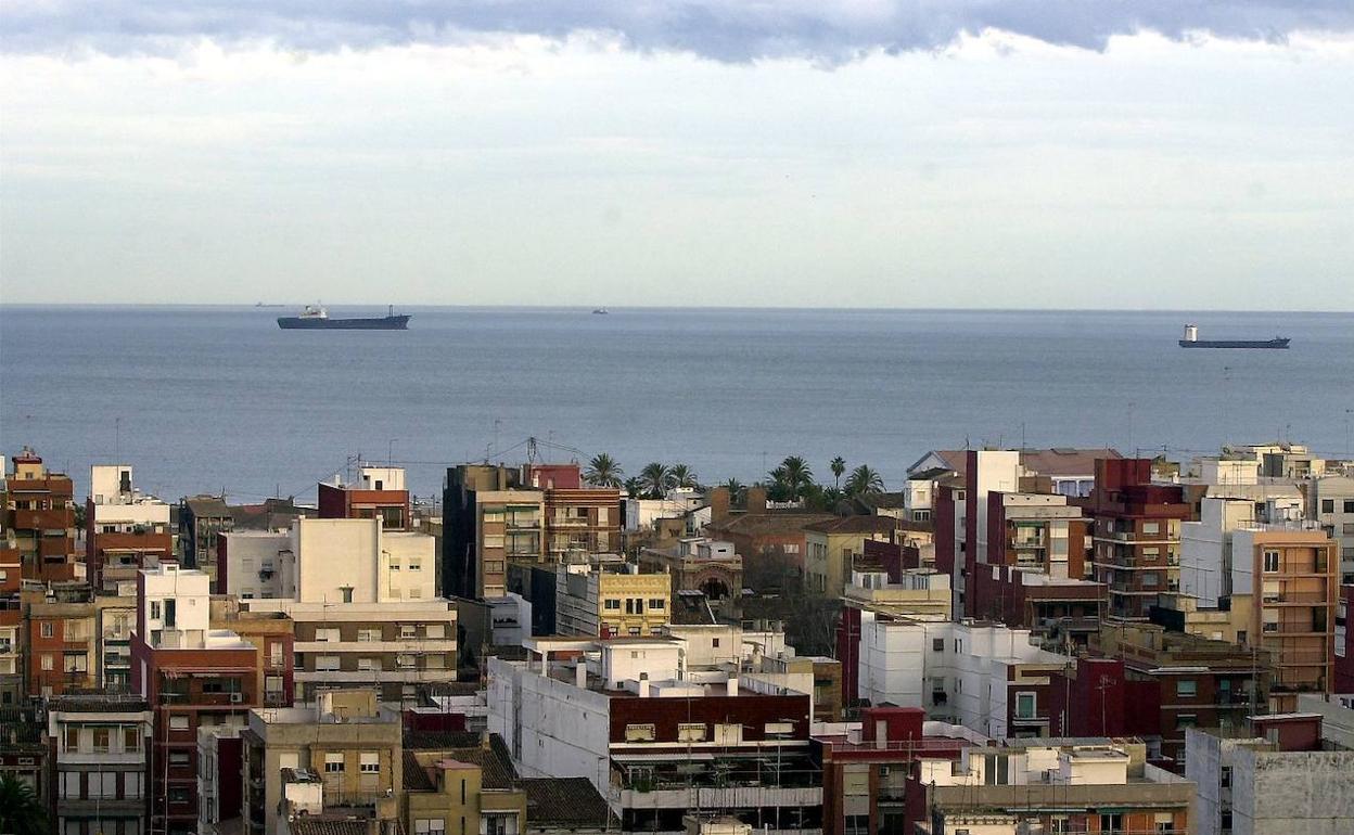 Panorámica del barrio del Cabanyal. 