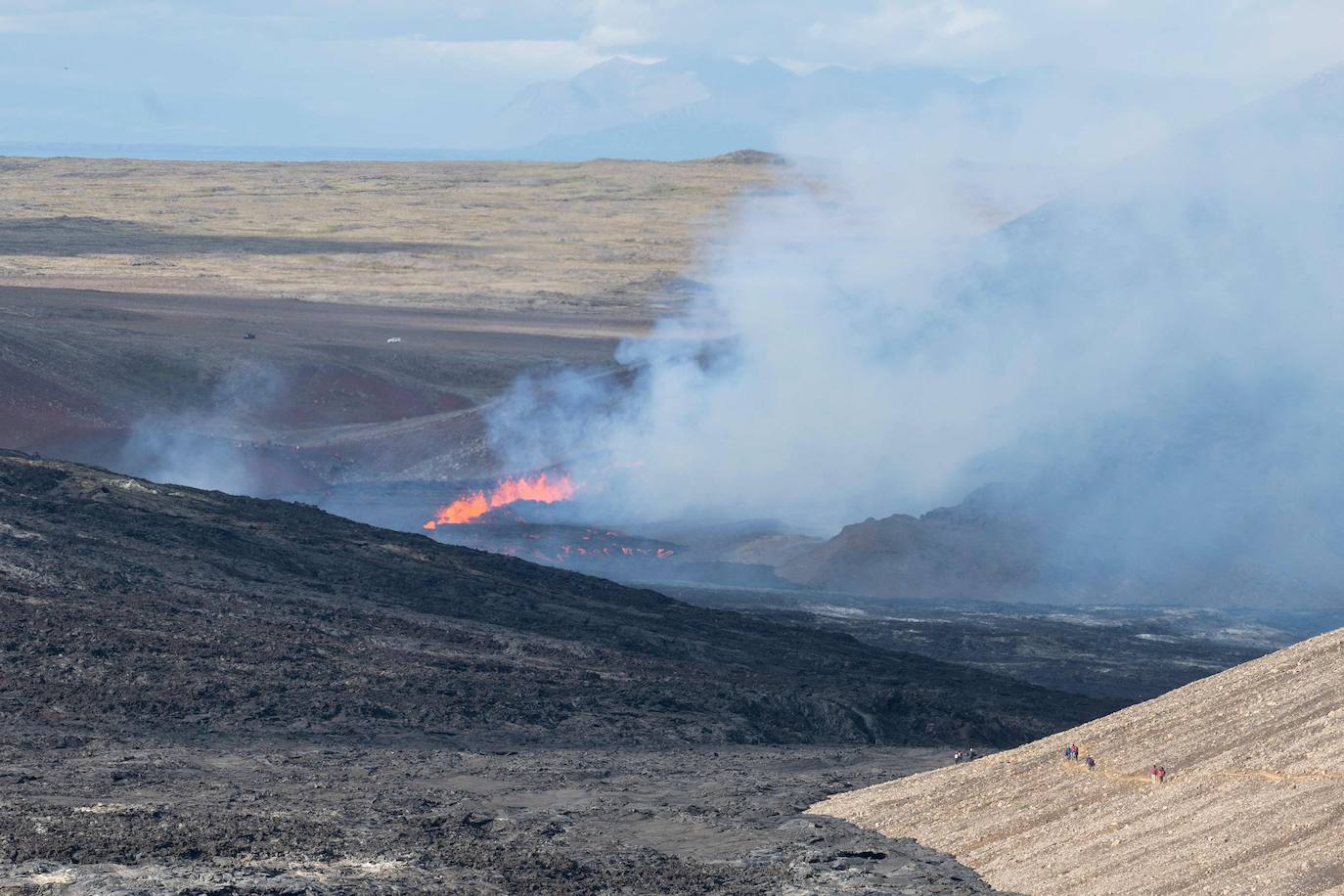 Fotos: Un volcán entra en erupción en Islandia