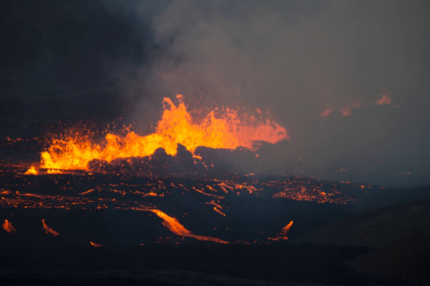 Fotos: Un volcán entra en erupción en Islandia