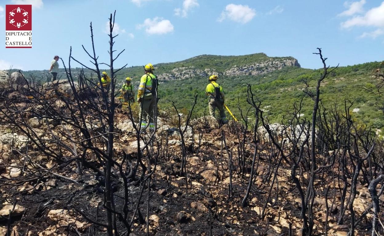 Los bomberos lograron dar por extinguido el incendio a las 17.30 de este jueves. 