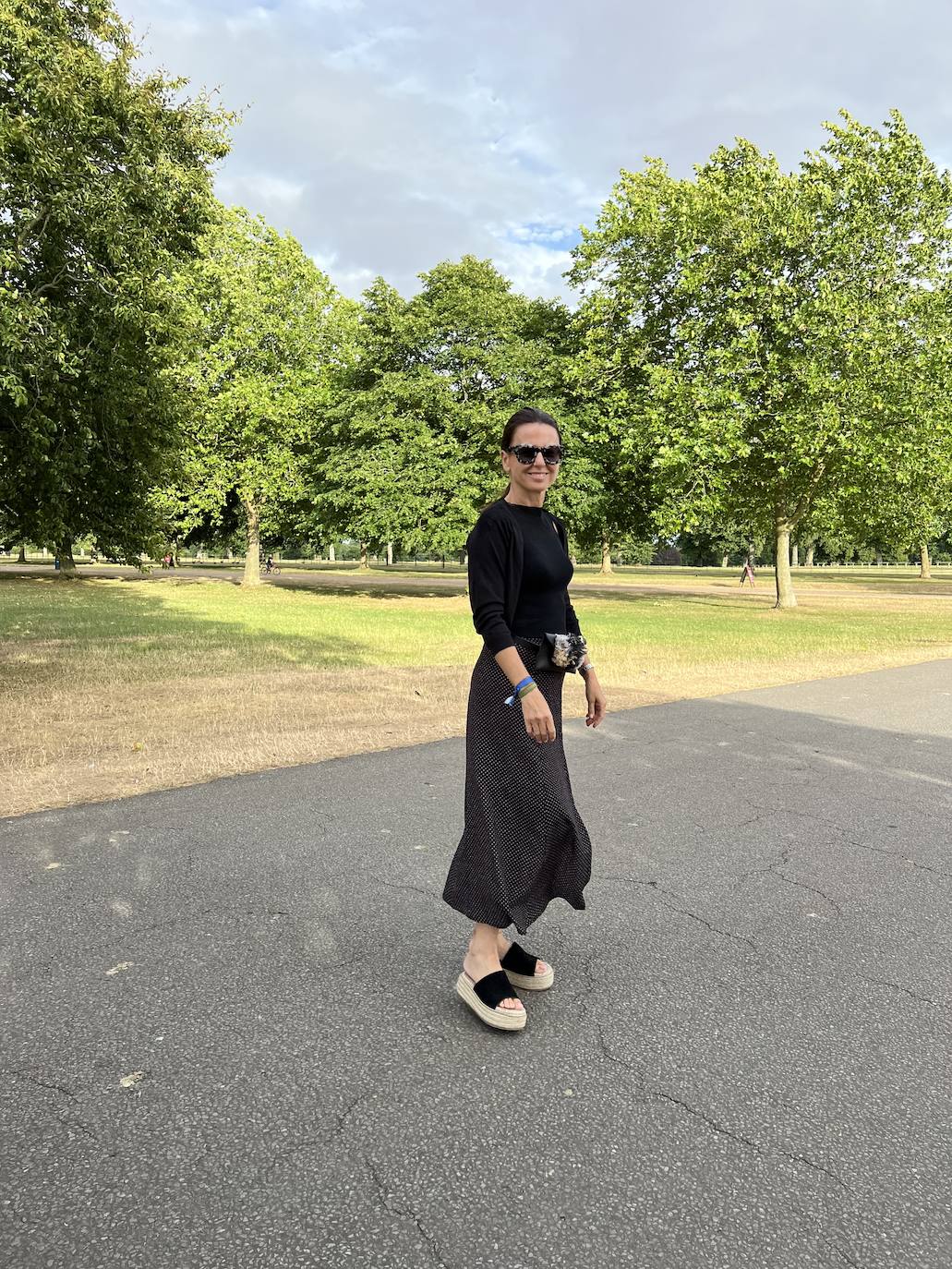 Lucía Asensio en Hyde Park, Londres.