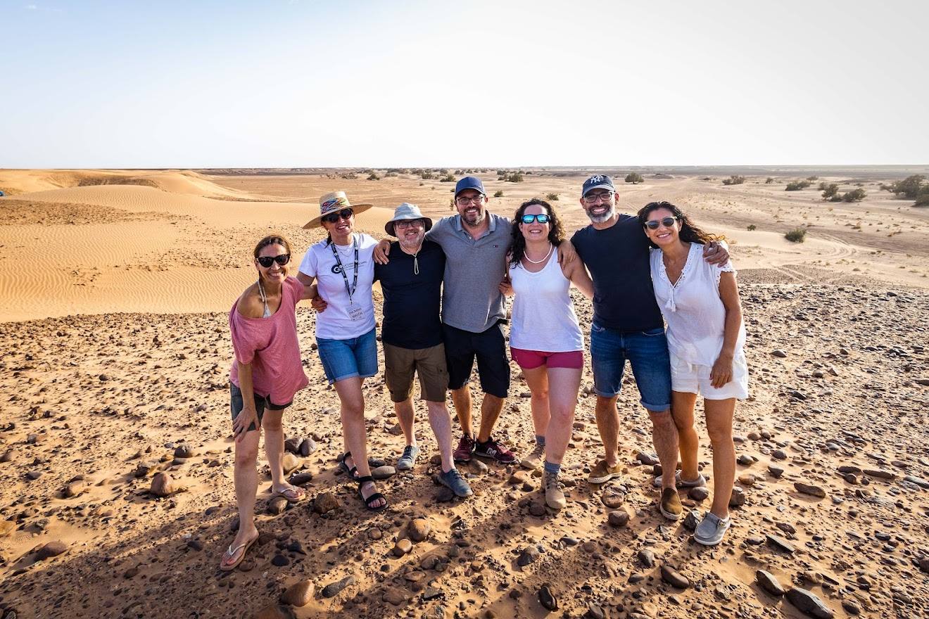 Algunos de los participantes en el viaje a Marruecos.