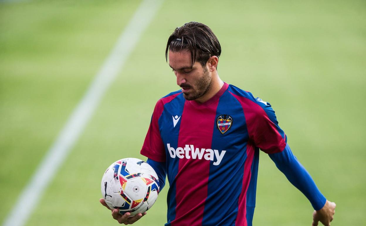 José Campaña, durante un partido contra el Sevilla. 