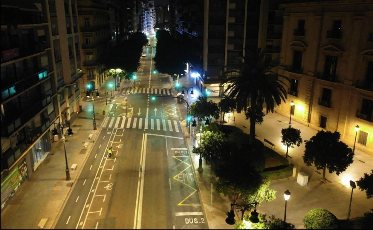 Noche en Valencia.