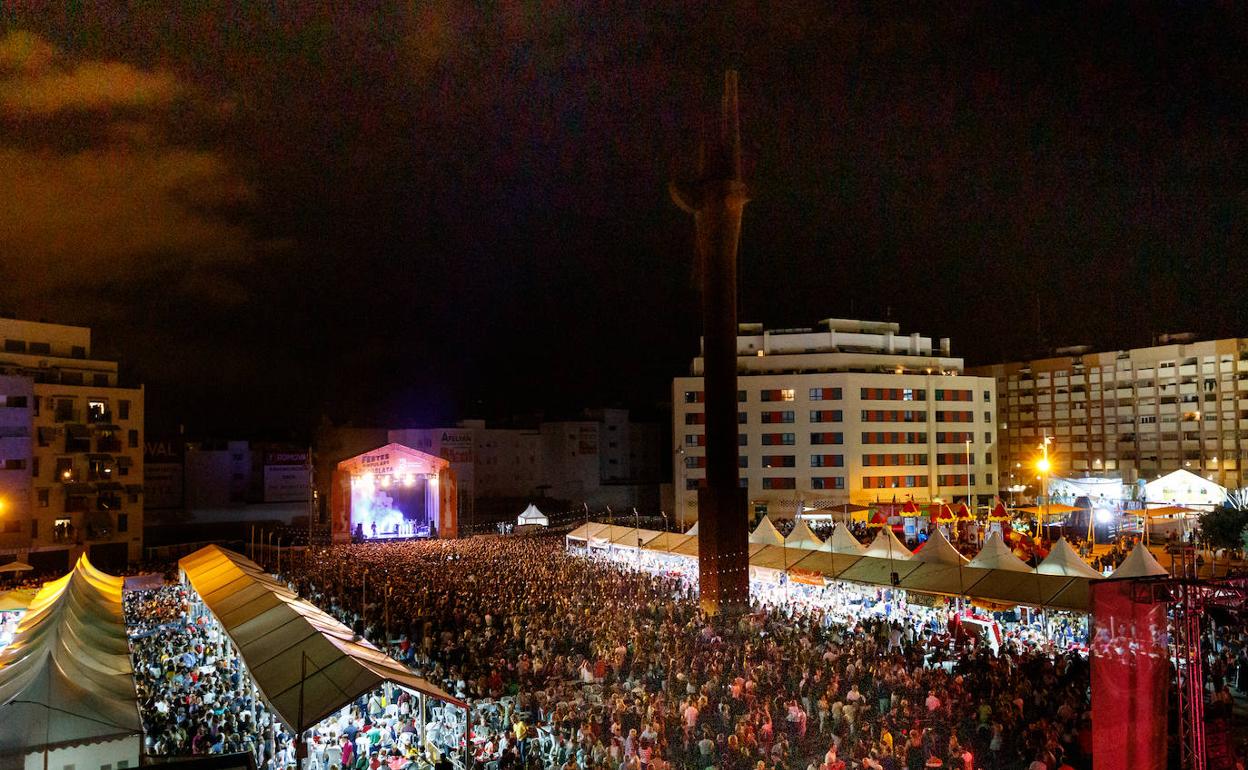 Un concierto de fiestas en Mislata. 