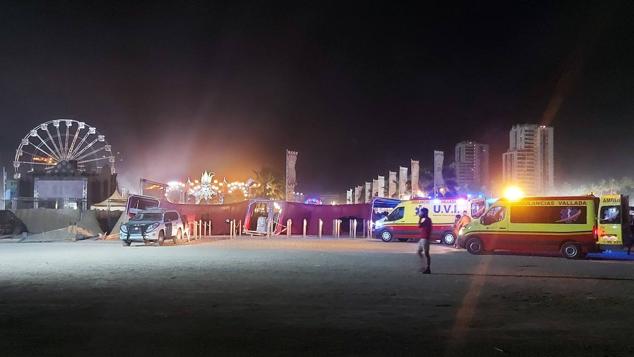 Fotos: Caos en el festival Medusa tras la caída de parte del escenario por fuertes ráfagas de viento