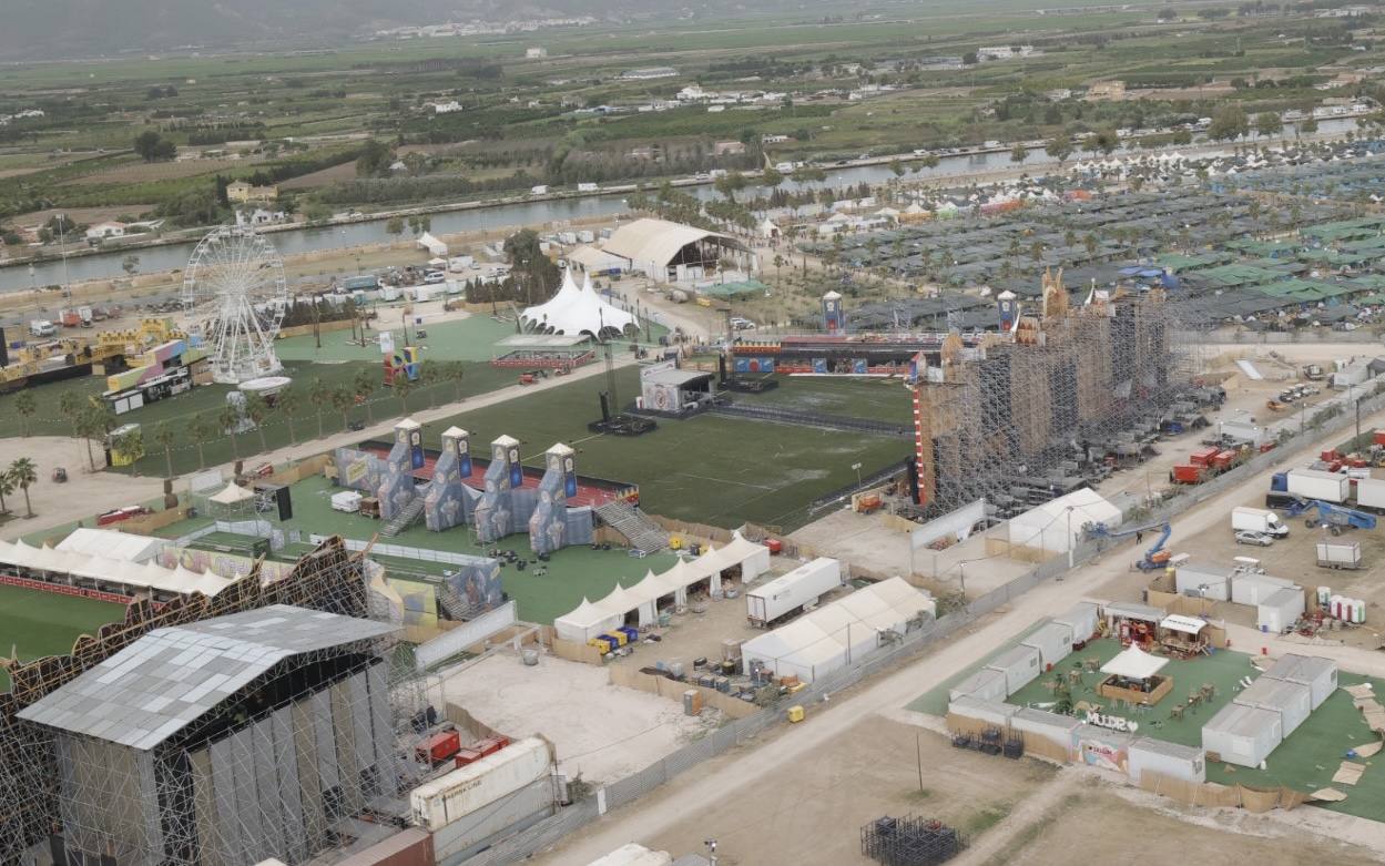 Fotos: Así ha quedado el recinto del festival Medusa tras la tormenta de arena