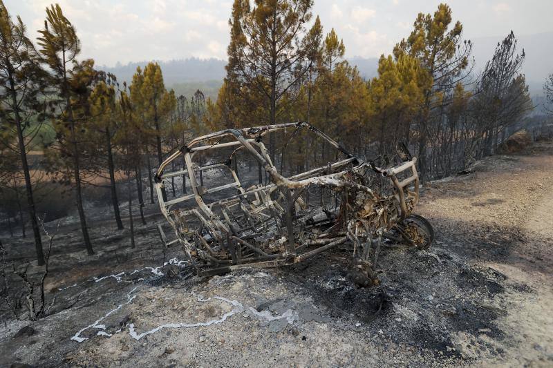 Fotos: Los bomberos siguen luchando contra el fuego en Bejís