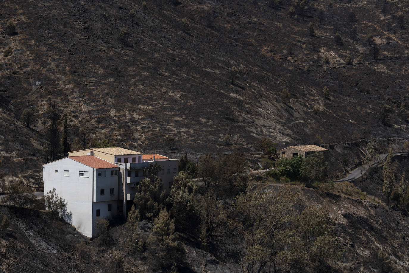 Fotos: Así se encuentra Bejís tras el paso del fuego