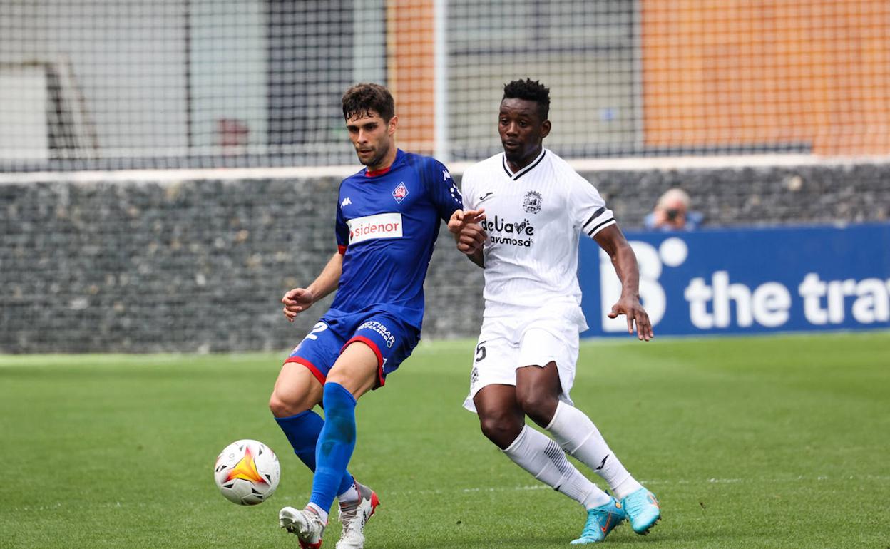 Mohamed Bouldini, durante un partido del pasado curso.