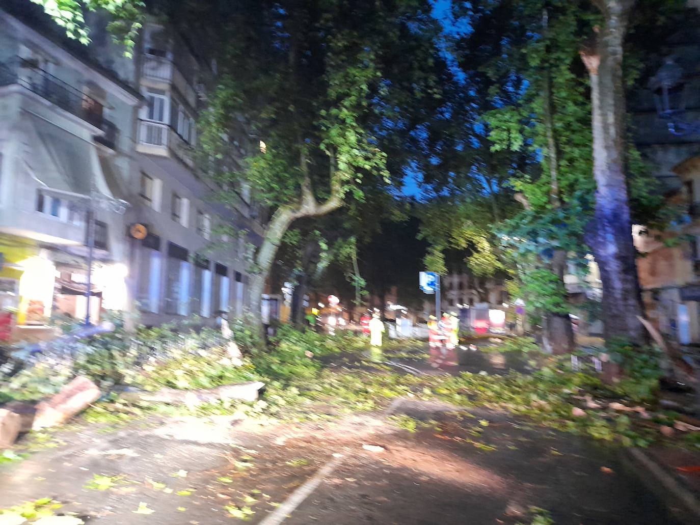 Fotos: Efectos del temporal de lluvia y viento a su paso por Xàtiva