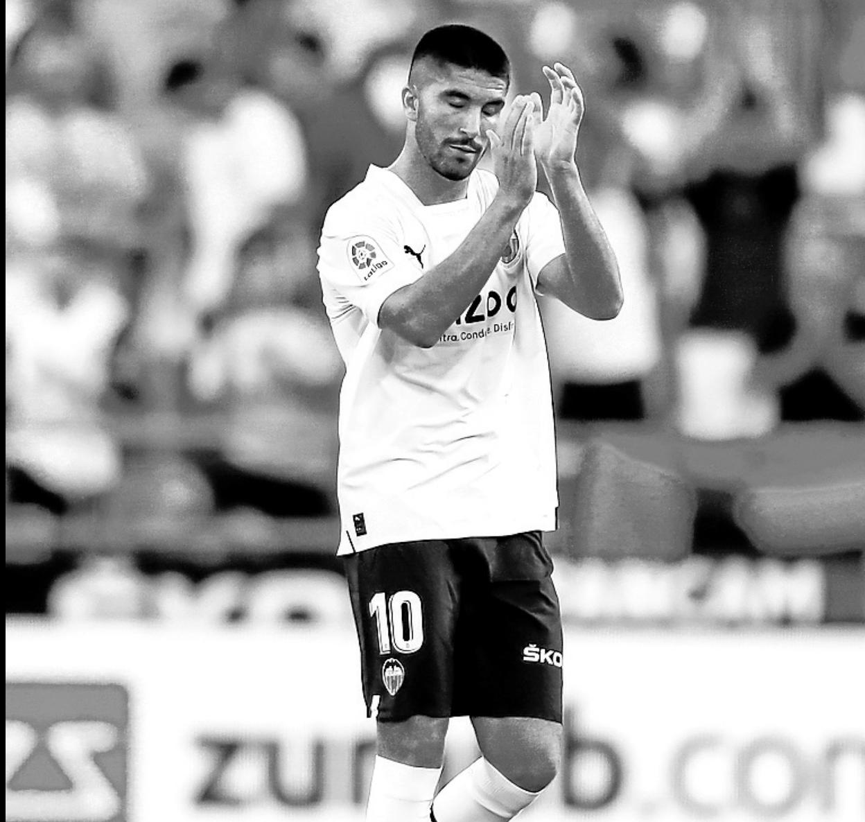 Carlos Soler, en Mestalla en el partido ante el Girona. 