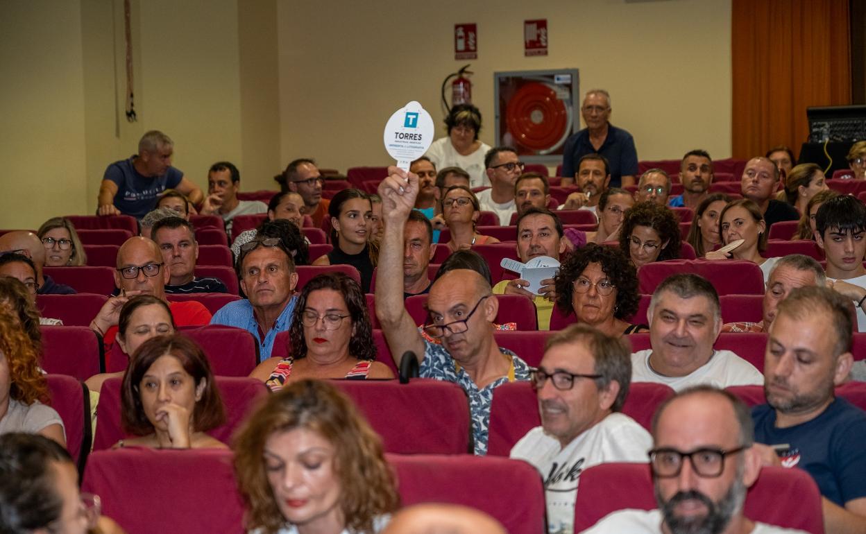 Una de las pujas de la subasta. 