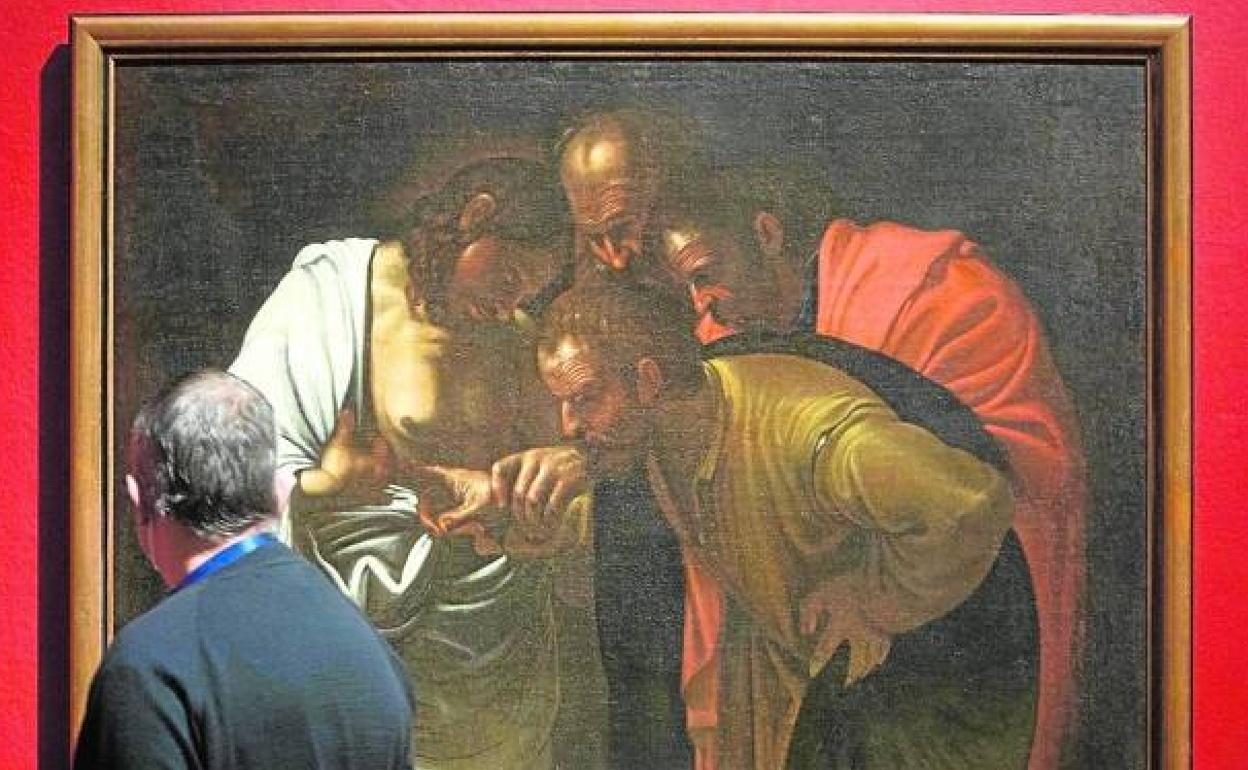 Una pintura religiosa que se exhibió en la exposición 'Ver para crear' en el Bellas Artes de Valencia. 