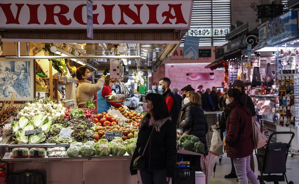 Parada de un mercado valenciano. 