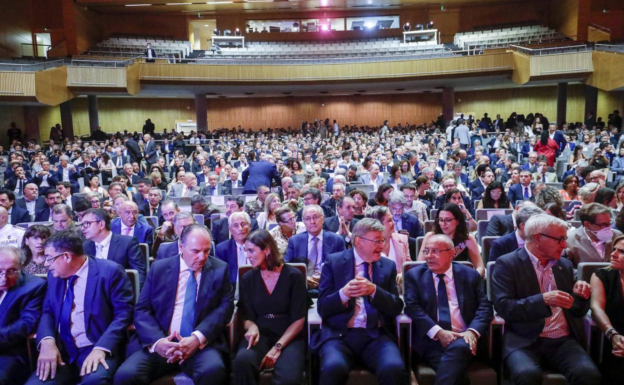 Asistentes a la Noche de la Economía Valenciana, en el Palacio de Congresos.