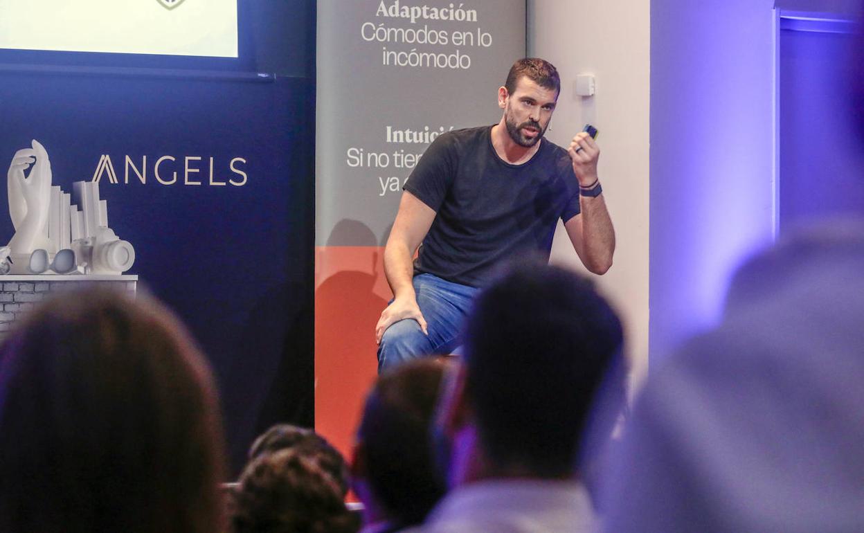 Marc Gasol, durante su charla a los emprendedores. 