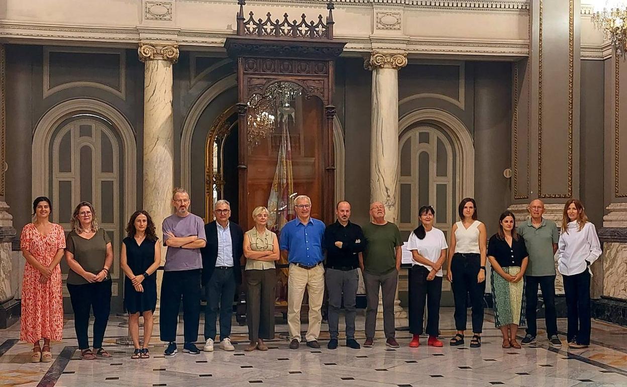 Los miembros del recientemente creado Consell del Disseny. 