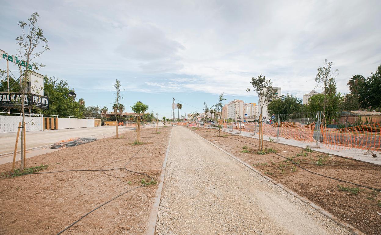 Zonas más avanzadas del PAI de Equipamientos de la playa de Gandia. 