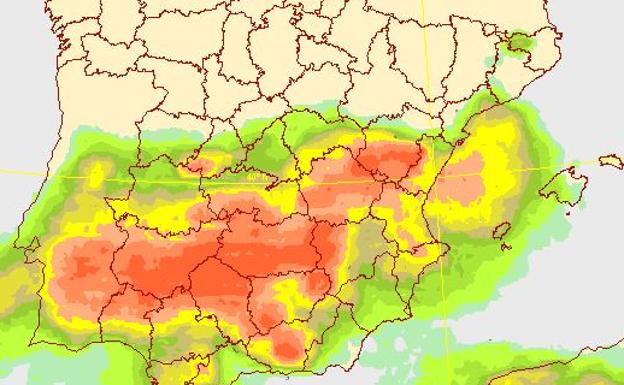 Aemet anuncia la llegada de una DANA a Castellón con lluvias «intensas» y granizo