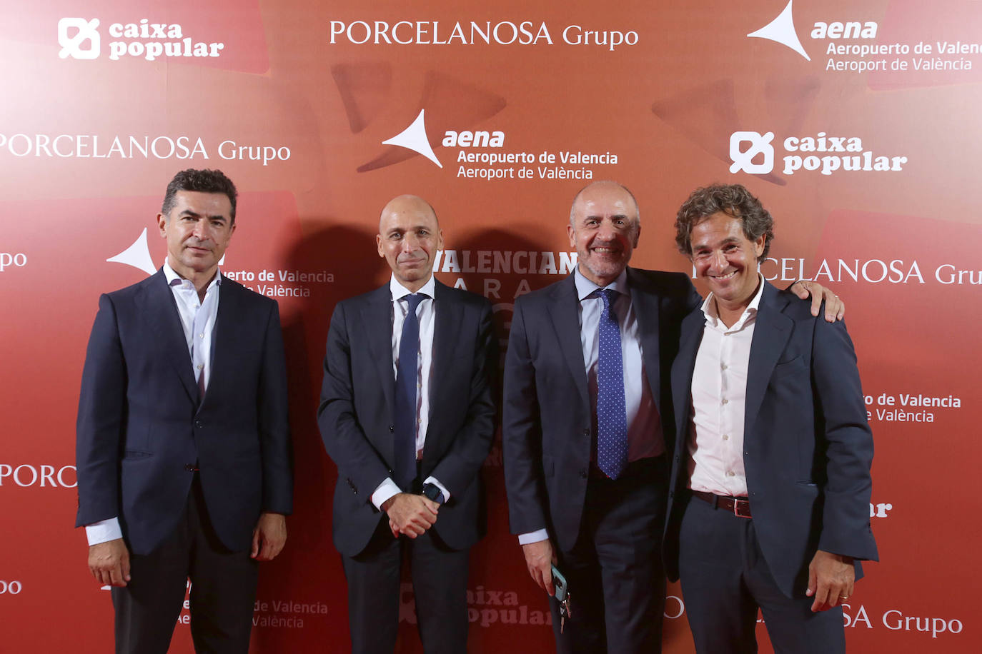 Luis Sebastiá y Ernesto Rey, del despacho de abogado Garrigues, posan junto a Yago Martos y Benjamín Prieto, de Andersen.