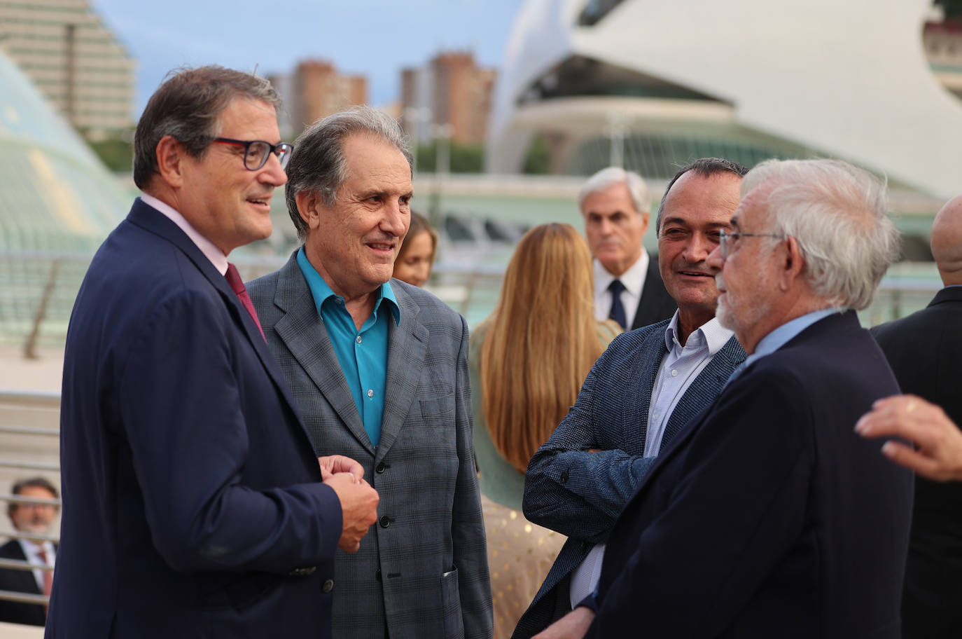 Pau Pérez Rico, de El Corte Inglés, Federico Martínez Roda, el arquitecto Javier Domínguez, y Francisco Pérez Puche.