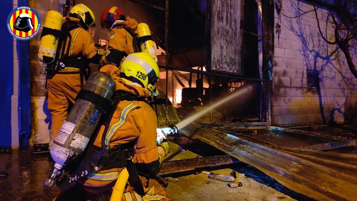 Incendio en una 