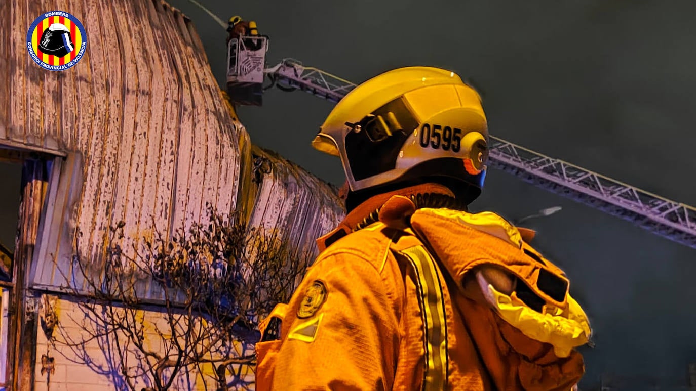 Incendio en una 