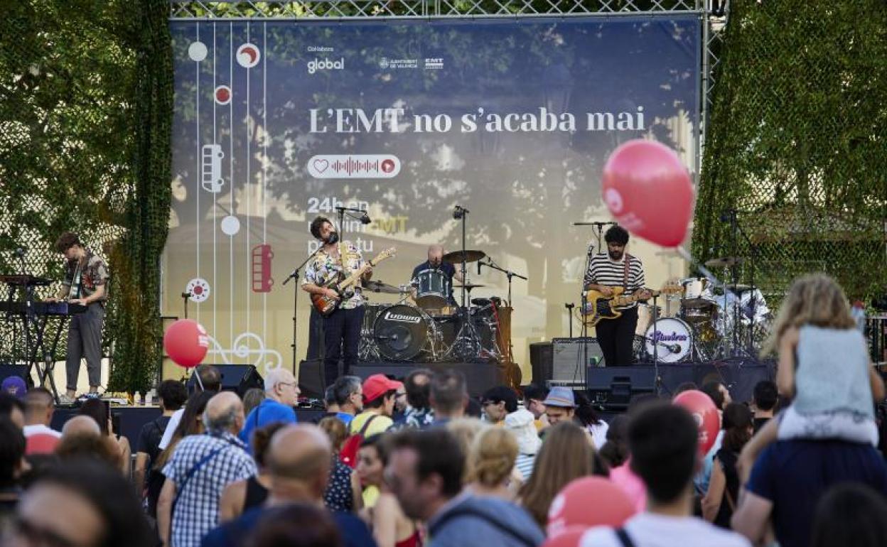 Concierto en la plaza del Ayuntamiento, el pasado mes de junio.