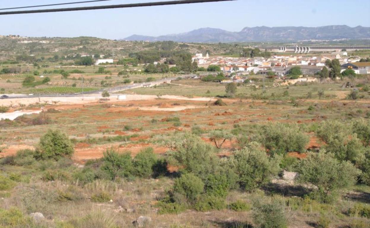 Vista general del término municipal de Bellús donde una promotora pretende ubicar dos plantas solares. 