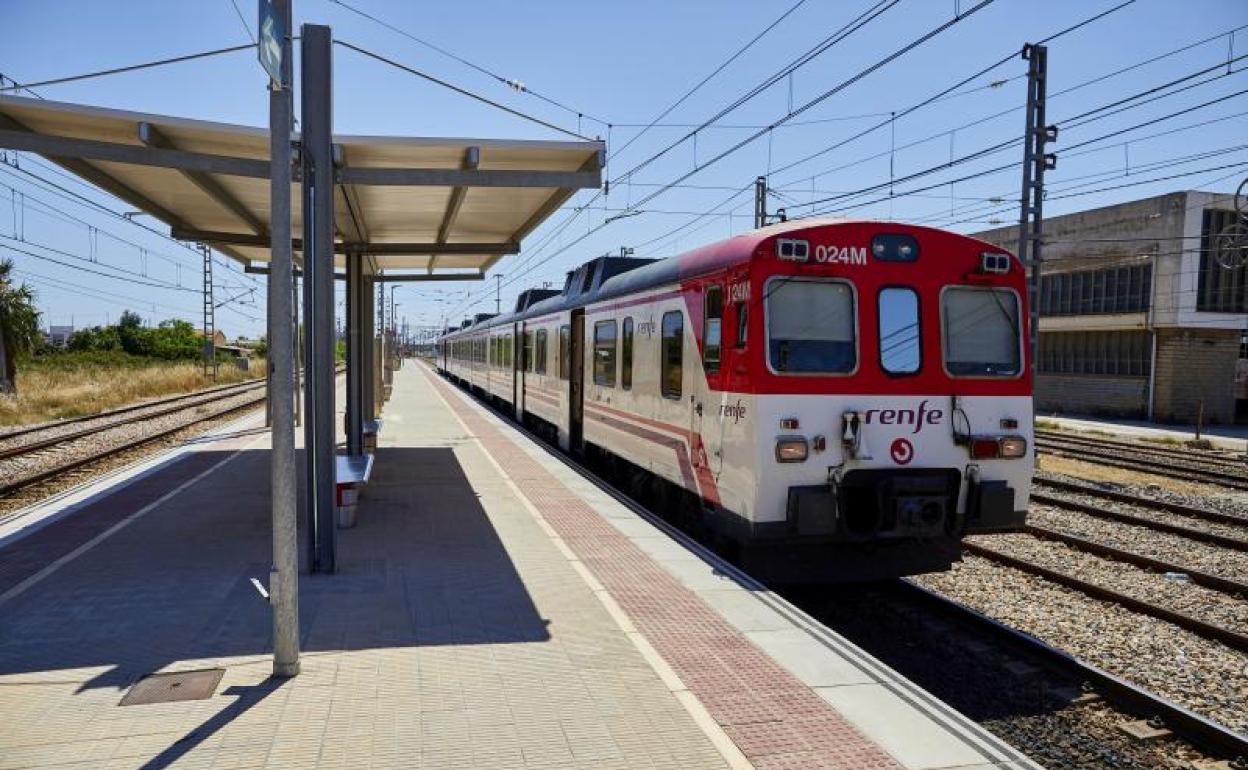 Una estación de la línea de Cercanías C3.